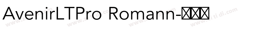AvenirLTPro Romann字体转换